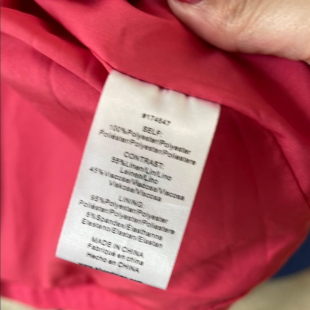 Anthropologie Pink and White Floral Suit Jacket - Picture 11 of 11